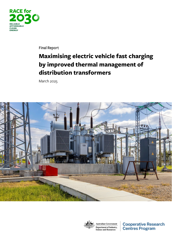 Maximising electric vehicle fast charging by improved thermal management of distribution transformers