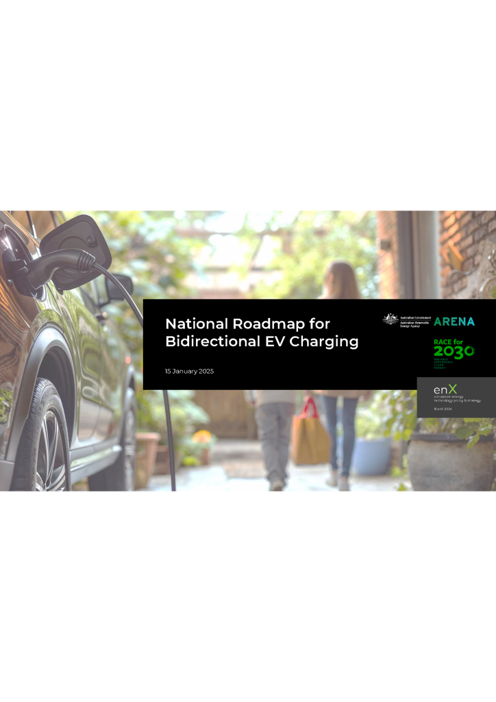 National roadmap for bidirectional EV charging
